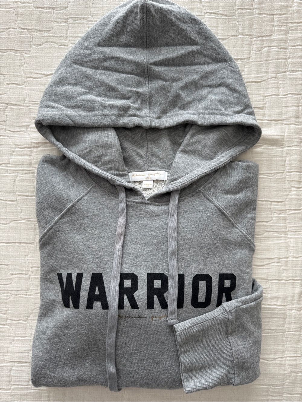 Spiritual Gangster NWT Women’s 'WARRIOR' Hoodie - Gray, Size L